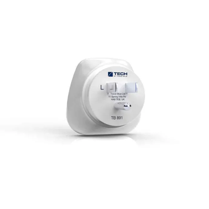 TravelBlue Travel Adaptor Europe to USA white