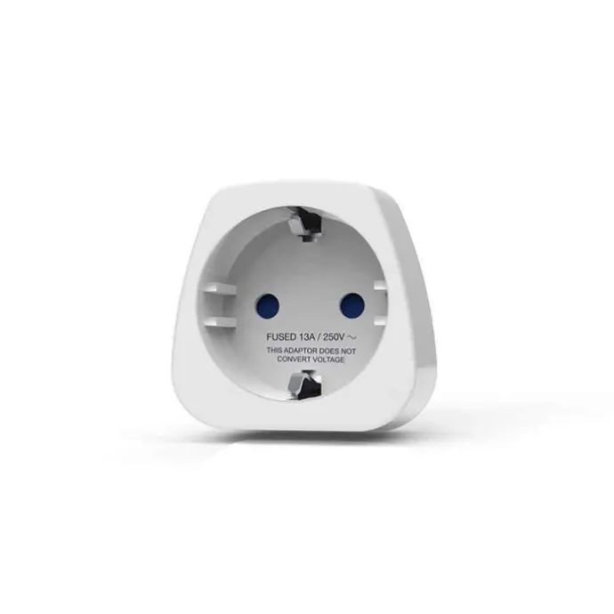 TravelBlue Travel Adaptor Europe to India white