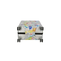 Travelite Accessoires Kofferhoes M tickets on blue/white