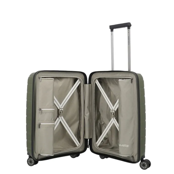 Travelite Air Base 4 Wheel Cabin Trolley olive
