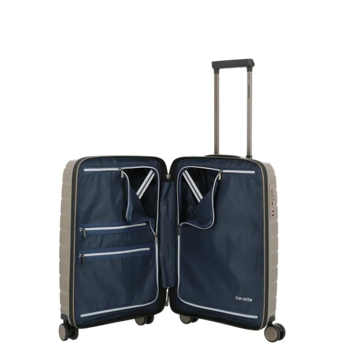 Travelite Air Base 4 Wiel Trolley S champagne metallic