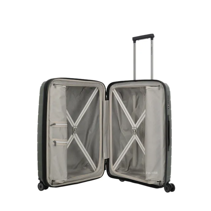 Travelite Air Base 4 Wiel Trolley M Expandable olive