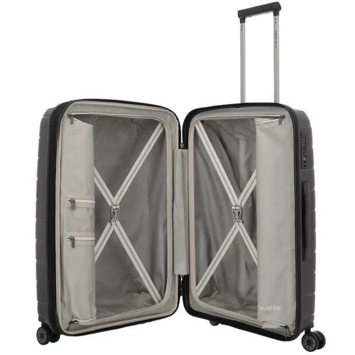 Travelite Air Base 4 Wiel Trolley M Expandable coffee