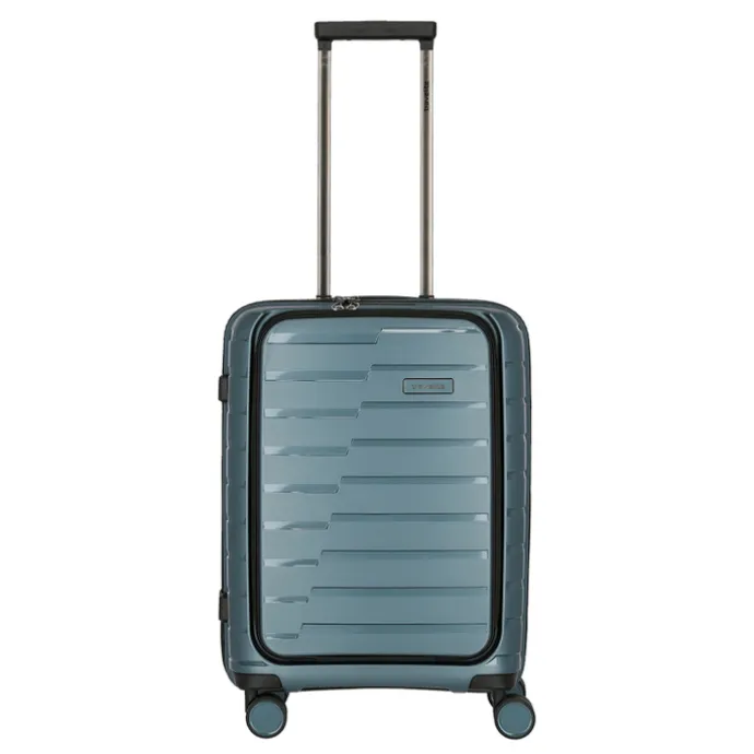 Travelite Air Base 4 Wiel Trolley S Front-Pocket ice blue