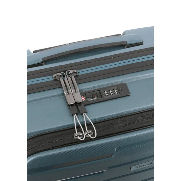 Travelite Air Base 4 Wiel Trolley S Front-Pocket ice blue