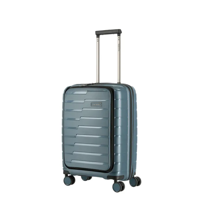 Travelite Air Base 4 Wiel Trolley S Front-Pocket ice blue