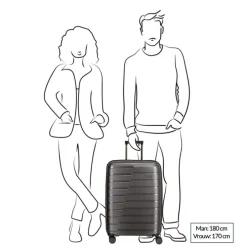 Travelite Air Base 4 Wiel Trolley M Expandable champagne metallic