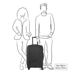 Travelite Bali 4 Wiel Trolley M black