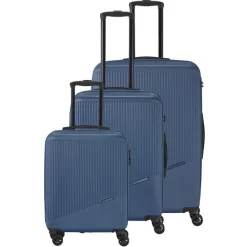 Travelite Bali 4 Wiel Trolley M blue
