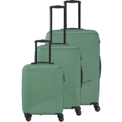 Travelite Bali 4 Wiel Trolley M green