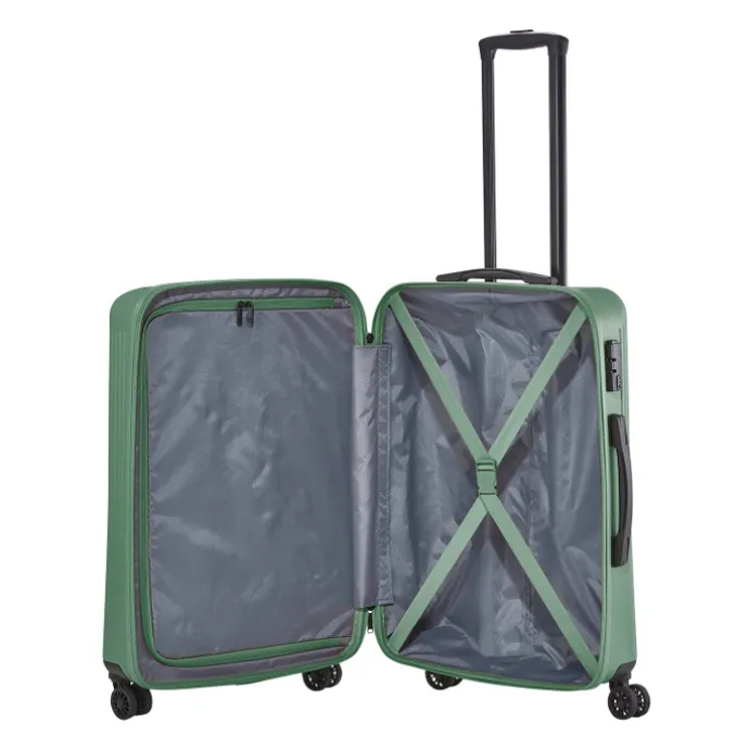 Travelite Bali 4 Wiel Trolley M green