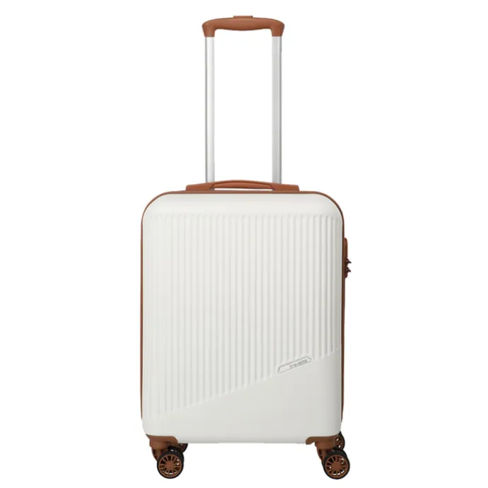 Travelite Bali 4 Wiel Trolley S white/cognac