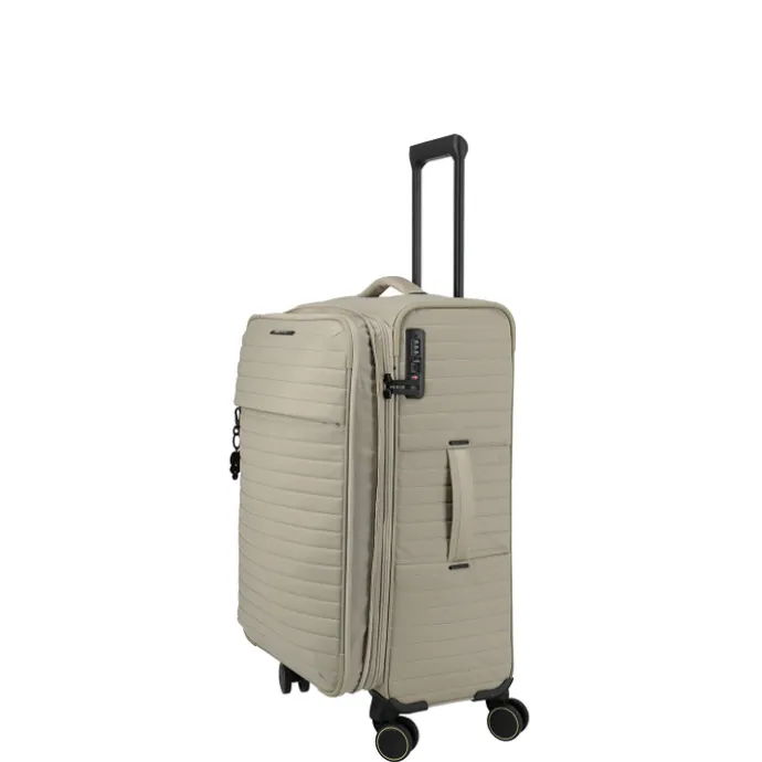 Travelite Barbara Stepp 4 Wheel Trolley M champagner