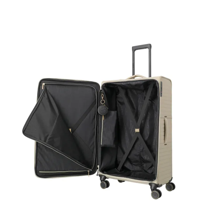 Travelite Barbara Stepp 4 Wheel Trolley L champagner