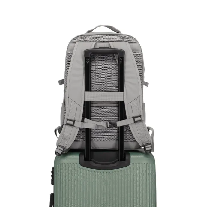 Travelite Basics Backpack Water-repellent light grey