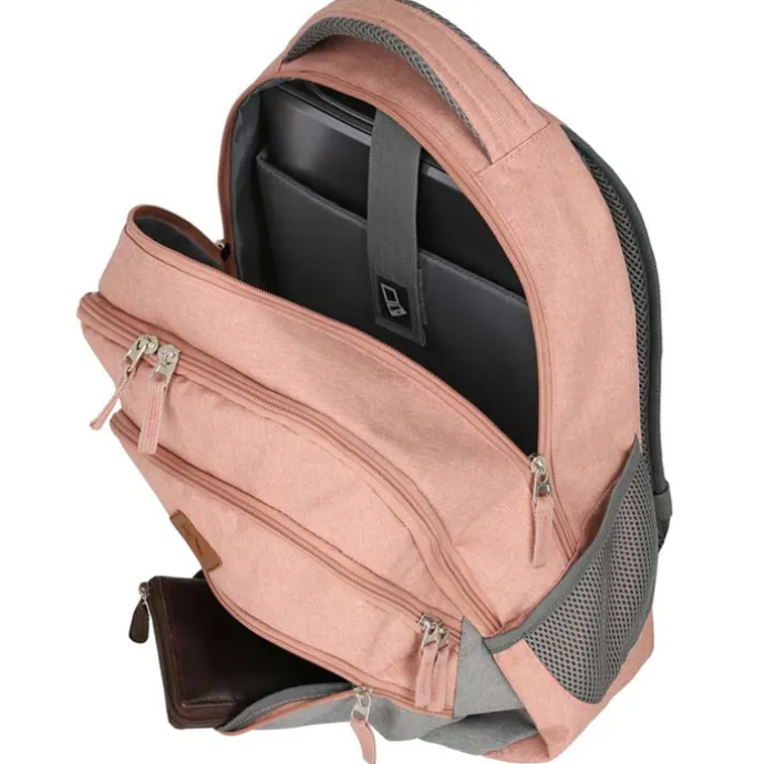 Travelite Basics Backpack Melange rose/grey
