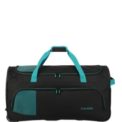 Travelite Basics Fresh Wheeled Duffle black/petrol