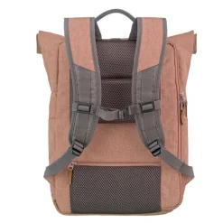 Travelite Basics Rollup Backpack rose/grey