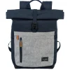Travelite Basics Rollup Backpack navy/grey