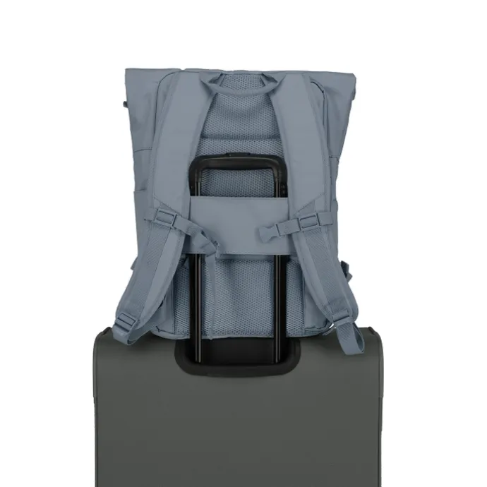 Travelite Basics Rollup Backpack bluegrey