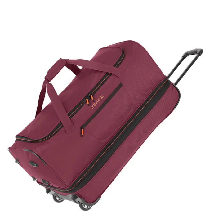 Travelite Basics Wheeled Duffle 70 Expandable dark red