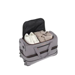 Travelite Basics Wheeled Duffle 55 Expandable grey