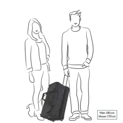 Travelite Basics Wheeled Duffle 55 Expandable grey