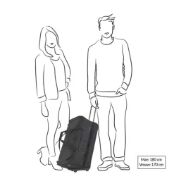 Travelite Basics Wheeled Duffle 55 Expandable black