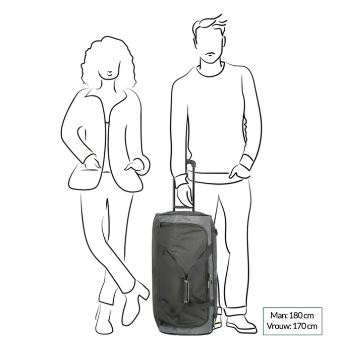 Travelite Basics Wheeled Duffle Active anthracite