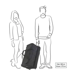 Travelite Basics Wheeled Duffle 70 Expandable grey