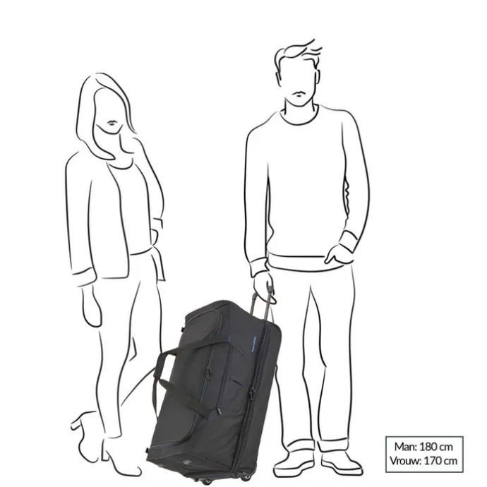 Travelite Basics Wheeled Duffle 70 Expandable grey