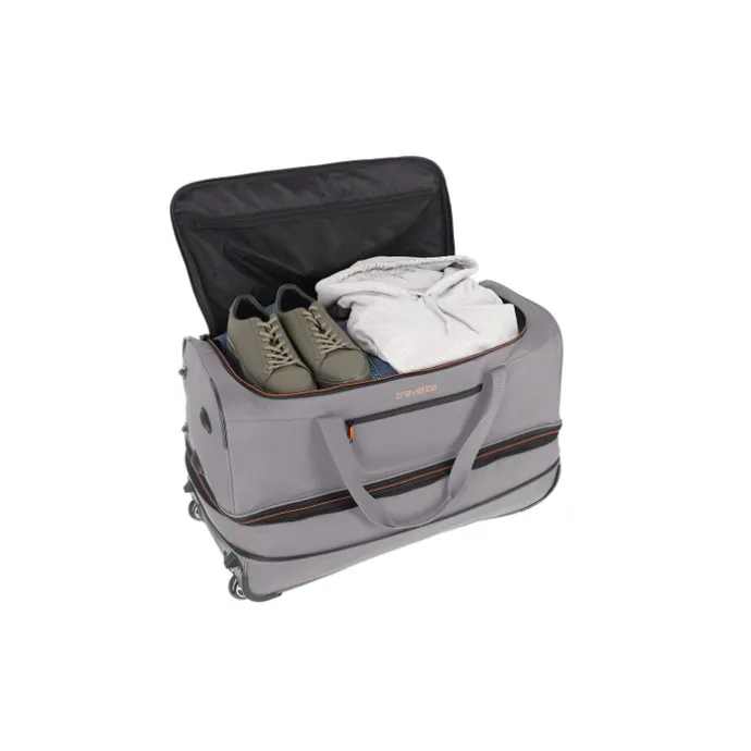 Travelite Basics Wheeled Duffle 70 Expandable grey