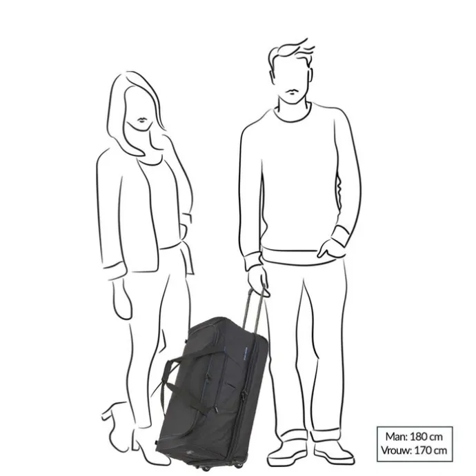 Travelite Basics Wheeled Duffle 55 Expandable marine