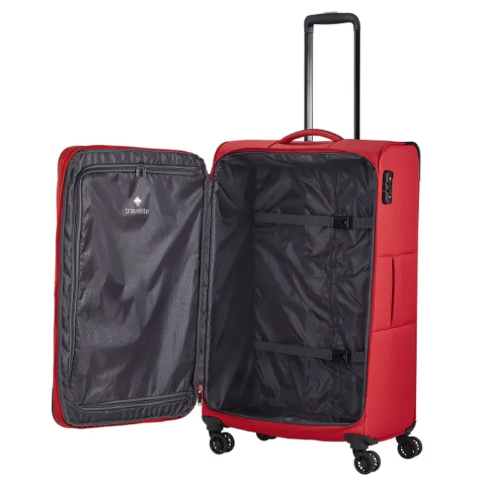 Travelite Chios 4 Wiel Trolley L red