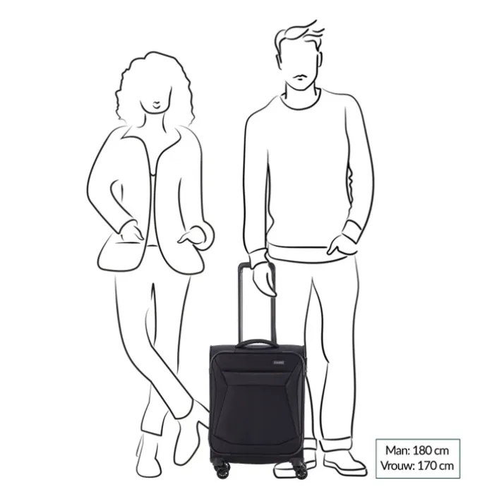 Travelite Chios 4 Wiel Trolley S red