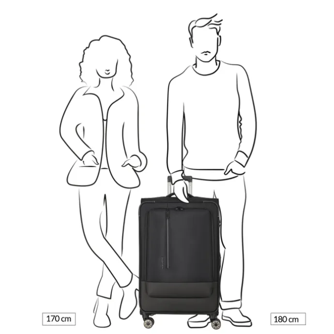 Travelite Crosslite 5.0 4w Trolley L black