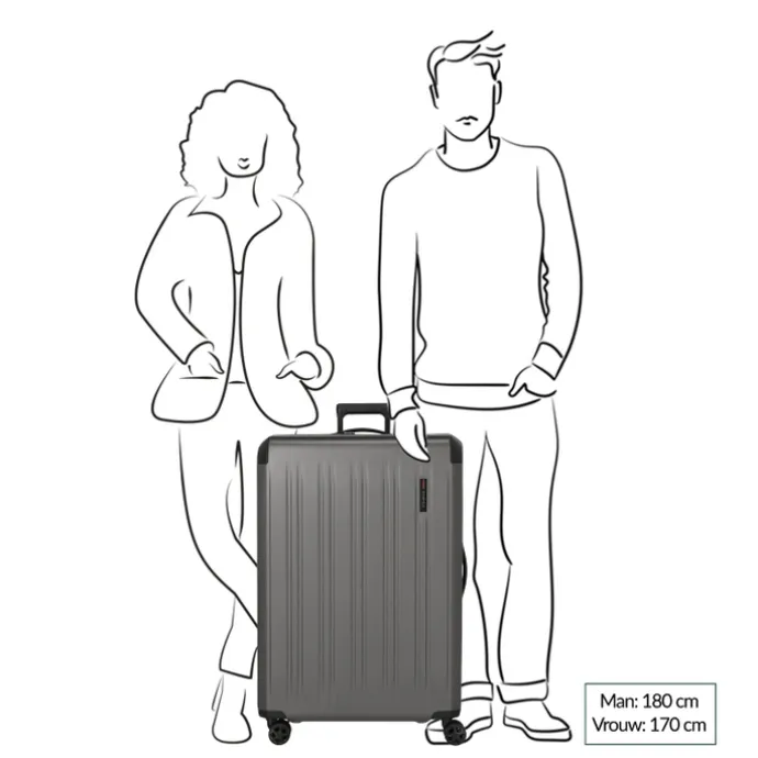 Travelite Dynamiic 4 Wheel Trolley XL amber
