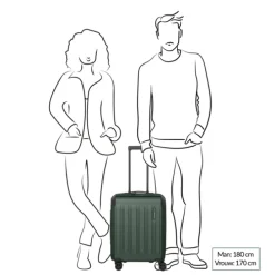 Travelite Dynamiic 4 Wheel Cabin Trolley green