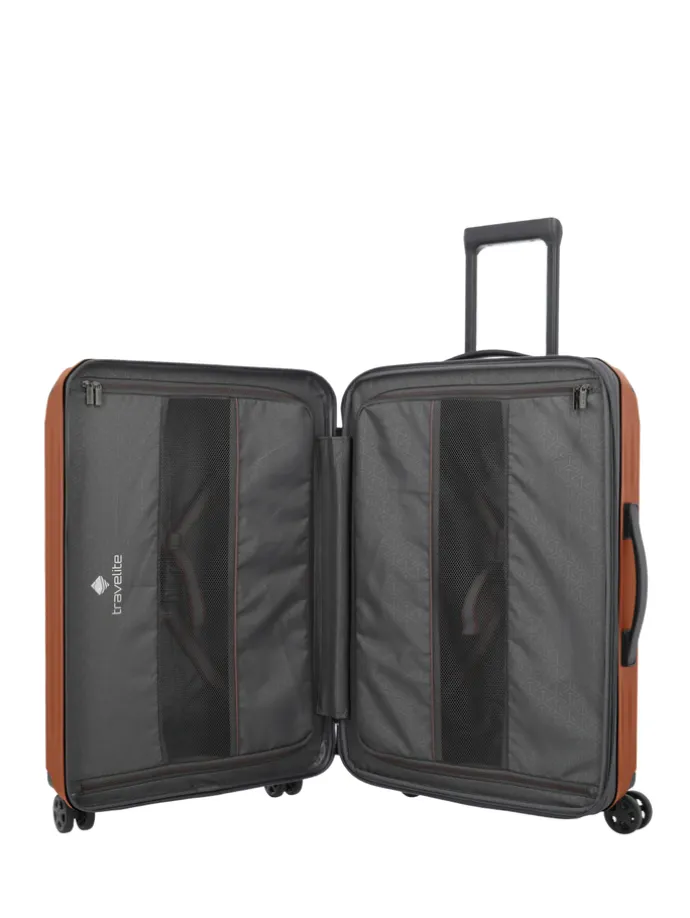 Travelite Dynamiic 4 Wheel Trolley M amber
