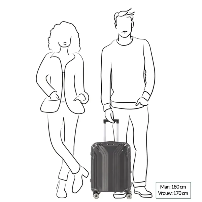 Travelite Elvaa 4 Wiel Trolley S black