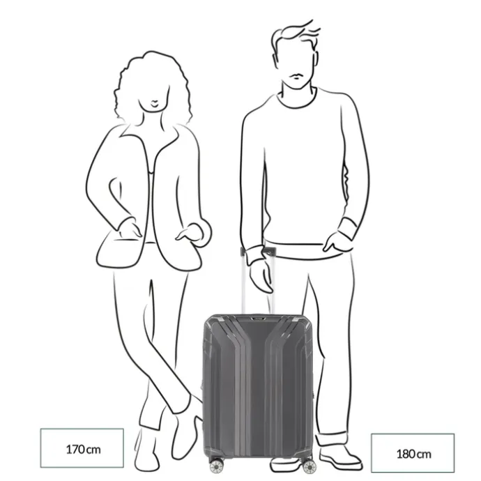 Travelite Elvaa 4 Wiel Trolley M Expandable black
