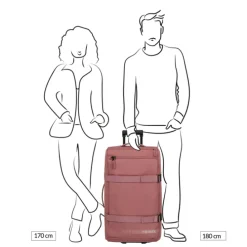 Travelite Kick Off Wheeled Duffle L rose