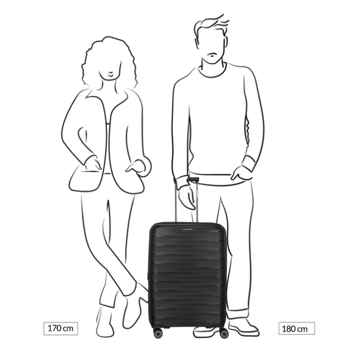 Travelite Mooby 4w Trolley M black