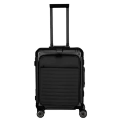 Travelite Next 2.0 Aluminium 4 Wiel Trolley S with Frontpocket black matt
