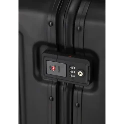 Travelite Next 2.0 Aluminium 4 Wiel Trolley S with Frontpocket black matt