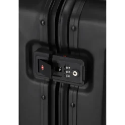 Travelite Next 2.0 Aluminium 4 Wiel Trolley S with Frontpocket black matt