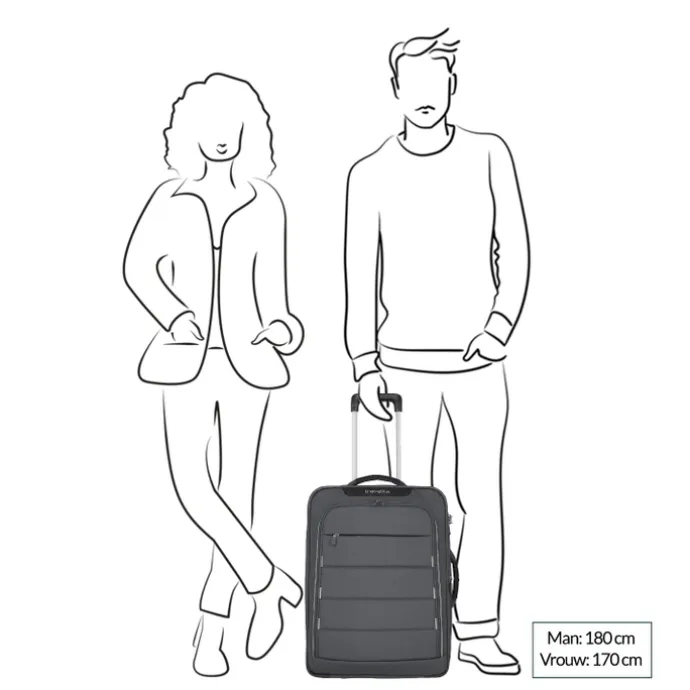 Travelite Skaii 2 Wheel Hybrid Trolley S Expandable anthracite