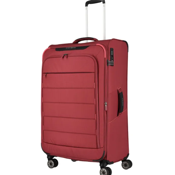 Travelite Skaii 4 Wheel Trolley L Expandable red