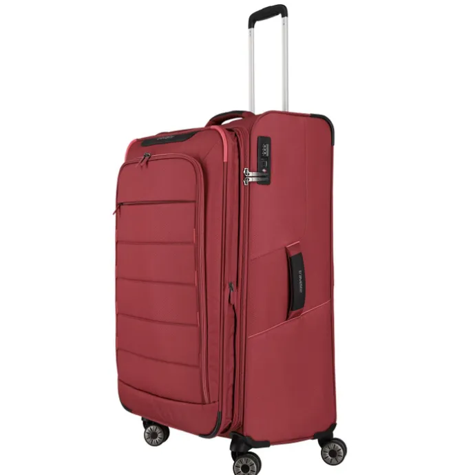 Travelite Skaii 4 Wheel Trolley L Expandable red
