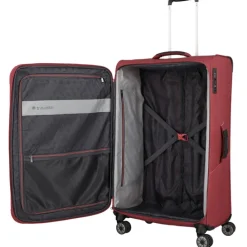 Travelite Skaii 4 Wheel Trolley L Expandable red
